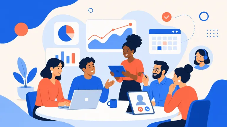 Illustrated featured image for What should be on a small business marketing dashboard?