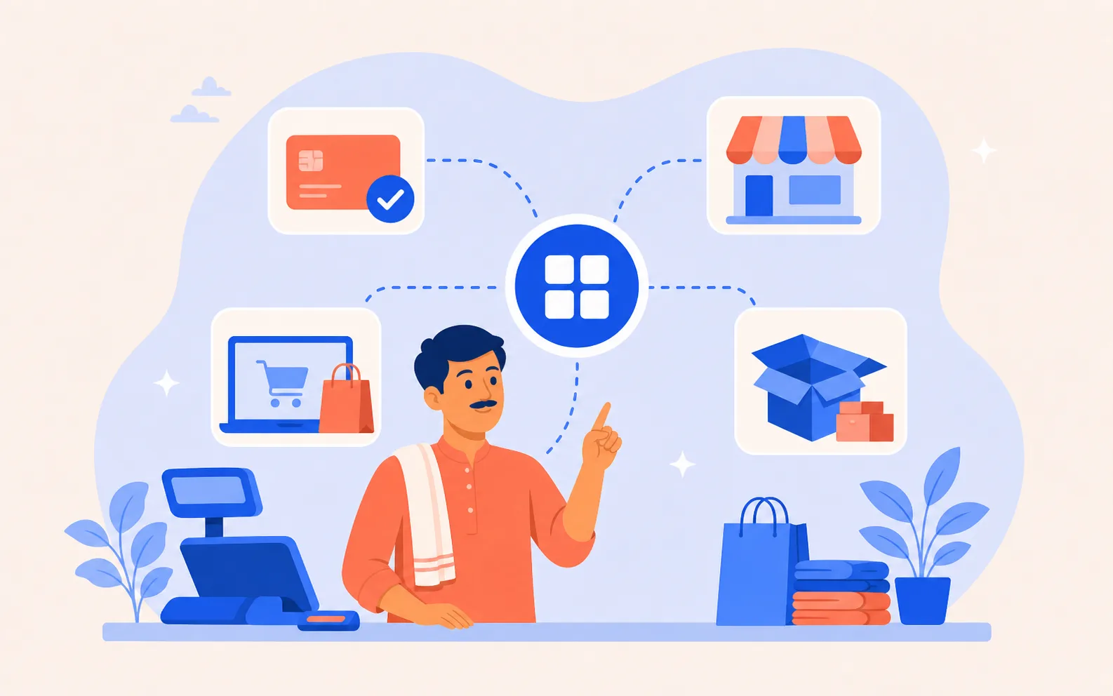 Illustrated payments and point-of-sale integration