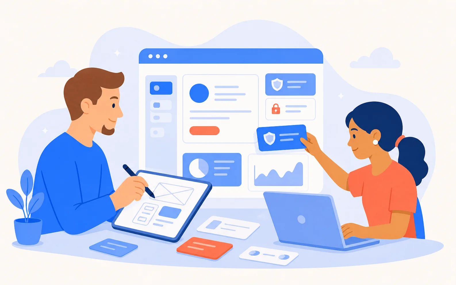 Illustrated custom tool and portal planning