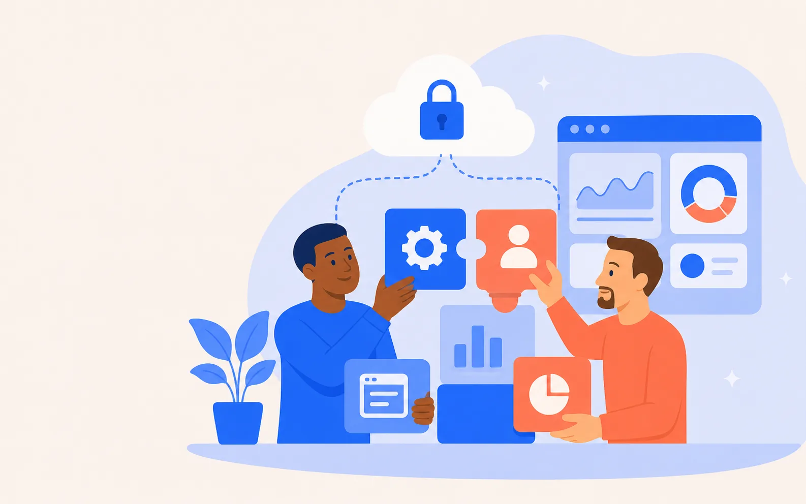 Illustrated custom web systems