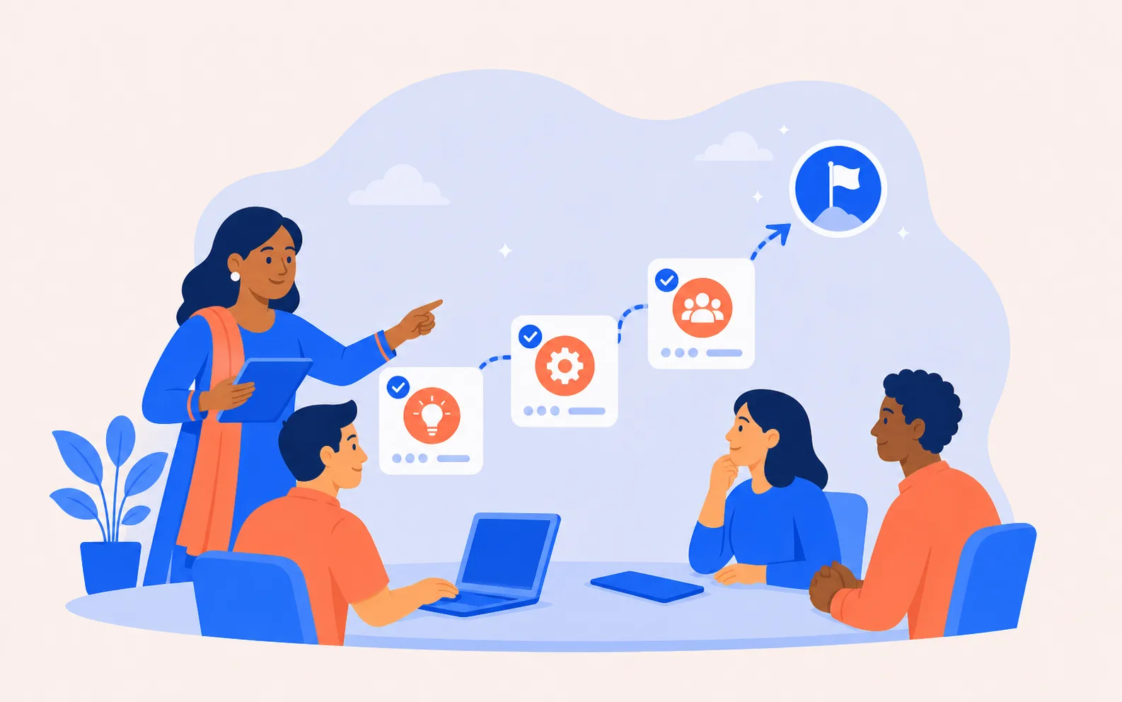 Illustrated continuous improvement partnership