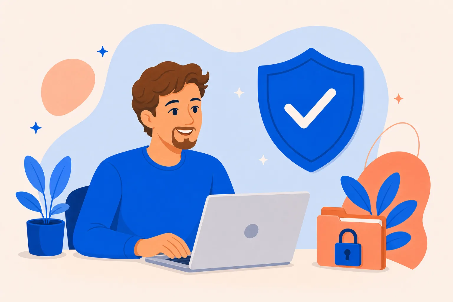 Illustrated commitment to handling information carefully