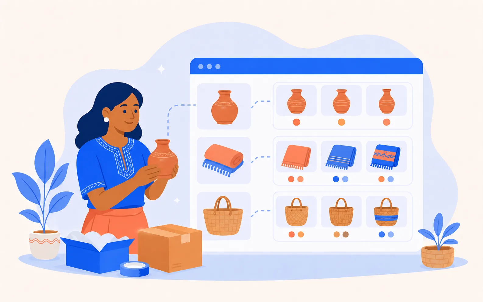 Illustrated WooCommerce product organization