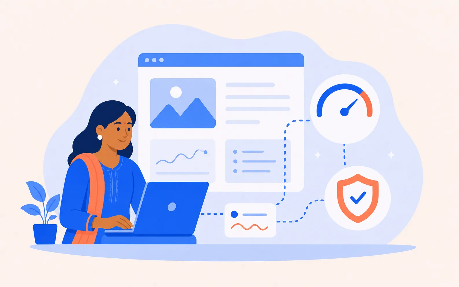 Illustrated ongoing website care